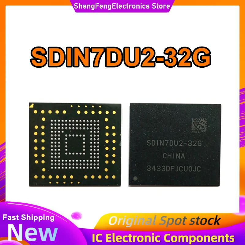 SDIN7DU2-32G BGA153 32G EMMC storage IC font library version 4.41 New Original in Stock
SDIN7DU2-32G BGA153 32G EMMC storage IC font library version 4.41 New Original in Stock