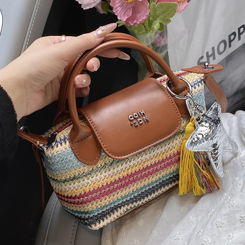 Aesthetics Hobos Small Woven Handbags For Women Summer Beach Purse Bag Single Luxury Design Shoulder Crossbody Square Bag
Aesthetics Hobos Small Woven Handbags For Women Summer Beach Purse Bag Single Luxury Design Shoulder Crossbody Square Bag