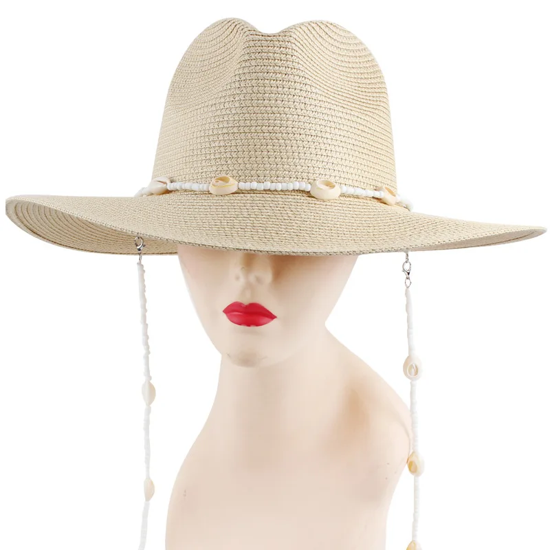 Новая женская панама с широкими полями, летняя пляжная элегантная женская шляпа от солнца, модная отпускная шляпа в британском стиле
Новая женская панама с широкими полями, летняя пляжная элегантная женская шляпа от солнца, модная отпускная шляпа в британском стиле
