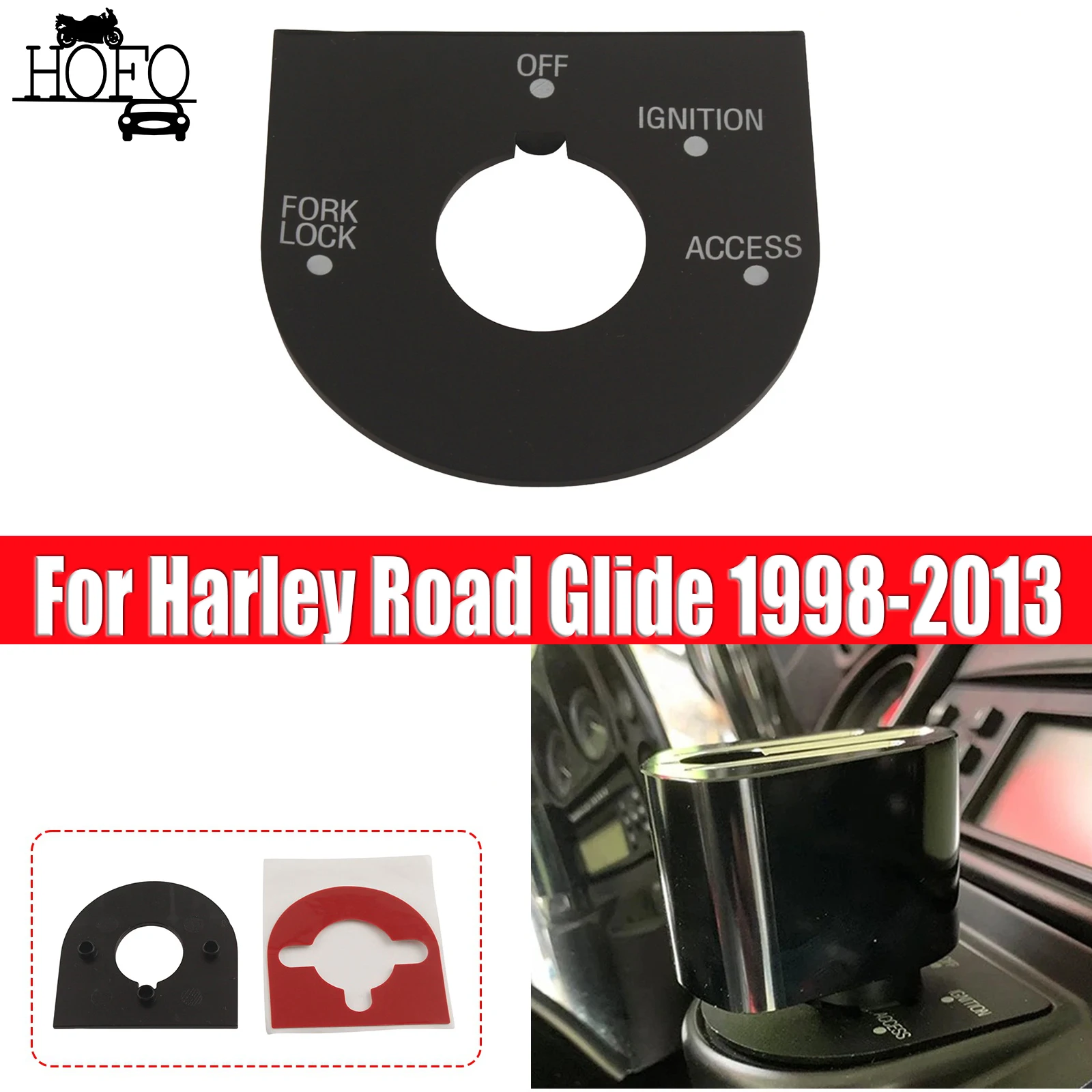 For Harley Road Glide 1998-2013 Ignition Switch Panel Trim
For Harley Road Glide 1998-2013 Ignition Switch Panel Trim