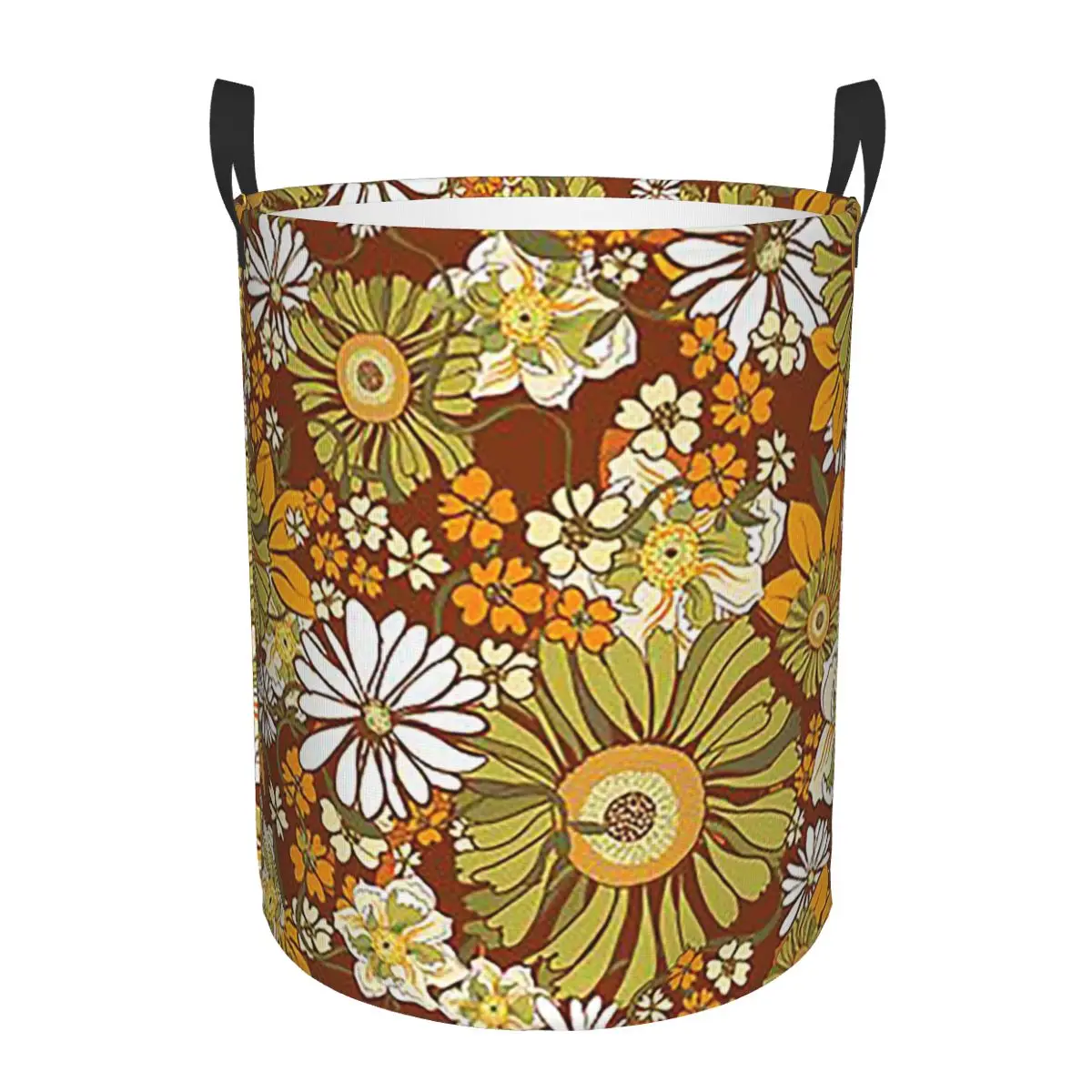 70s Retro Vintage Flower Power Pattern Boho Dirty Laundry Baskets Foldable Large Waterproof Clothes Storage Basket For Home Kids
70s Retro Vintage Flower Power Pattern Boho Dirty Laundry Baskets Foldable Large Waterproof Clothes Storage Basket For Home Kids