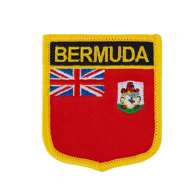 Bermuda Flag Shield Shape Iron on Embroidery Patches Saw on Transfer Patches Sewing Applications for Clothes Back Pack C
Bermuda Flag Shield Shape Iron on Embroidery Patches Saw on Transfer Patches Sewing Applications for Clothes Back Pack C