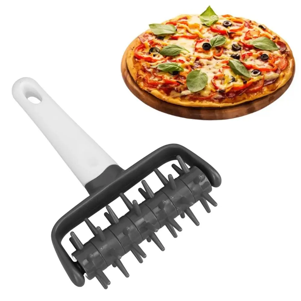 Food Grade Pizza Rolling Needle Gear Plastic Dough Puncher Time Saving Eliminate Bubbles Pizza Docker Roller Kitchen Baking Tool
Food Grade Pizza Rolling Needle Gear Plastic Dough Puncher Time Saving Eliminate Bubbles Pizza Docker Roller Kitchen Baking Tool