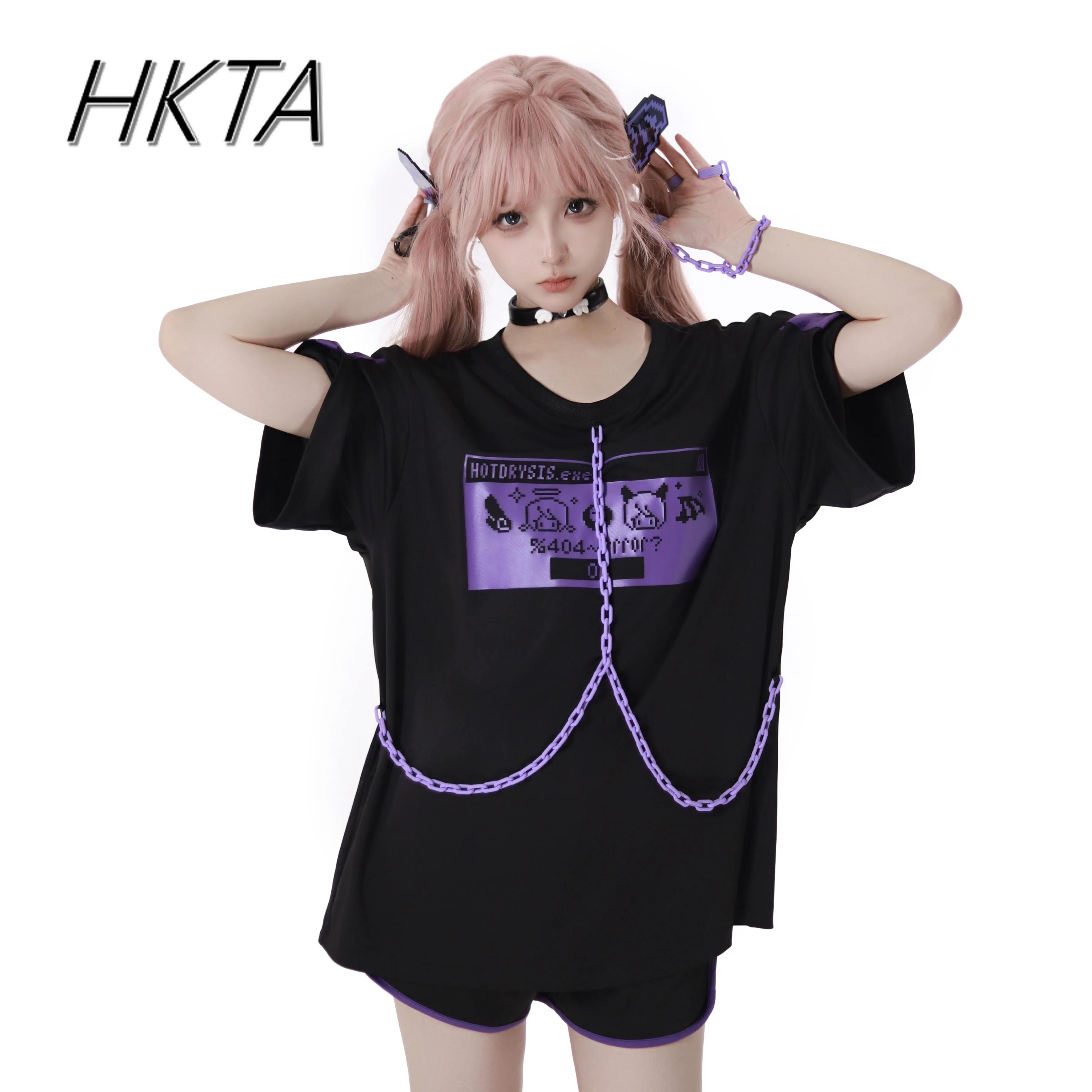 Японская двухмерная футболка с коротким рукавом, женская летняя футболка с круглым вырезом и принтом, черная футболка, топ Y2k, свободные повседневные шорты, комплекты
Японская двухмерная футболка с коротким рукавом, женская летняя футболка с круглым вырезом и принтом, черная футболка, топ Y2k, свободные повседневные шорты, комплекты