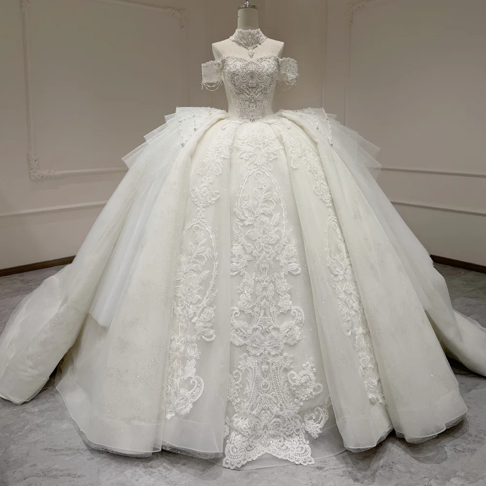 Customizable Sweetheart Off-The-Shoulder Wedding Dress Crystal & Pearls Embroidery Lace-Up Back Robe De Mariée 2026
Customizable Sweetheart Off-The-Shoulder Wedding Dress Crystal & Pearls Embroidery Lace-Up Back Robe De Mariée 2026