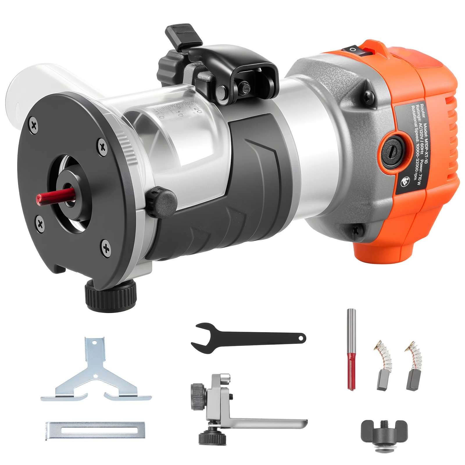 SucceBuy Wood Router 1HP 710W Variable Speed Palm Router Tool with Soft Start Fixed Base &1/4-Inch Collet for Woodworking Corded
SucceBuy Wood Router 1HP 710W Variable Speed Palm Router Tool with Soft Start Fixed Base &1/4-Inch Collet for Woodworking Corded