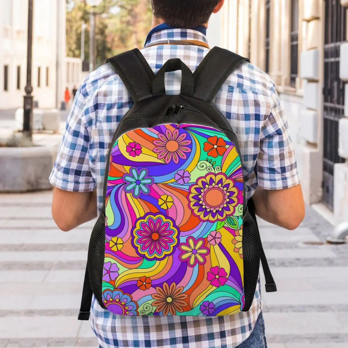 Groovy Psychedelic Flower Power Student Backpack School Bag Hiking Travel Daypack for Men Women Fashion Bookbag Shoulder Bags
Groovy Psychedelic Flower Power Student Backpack School Bag Hiking Travel Daypack for Men Women Fashion Bookbag Shoulder Bags