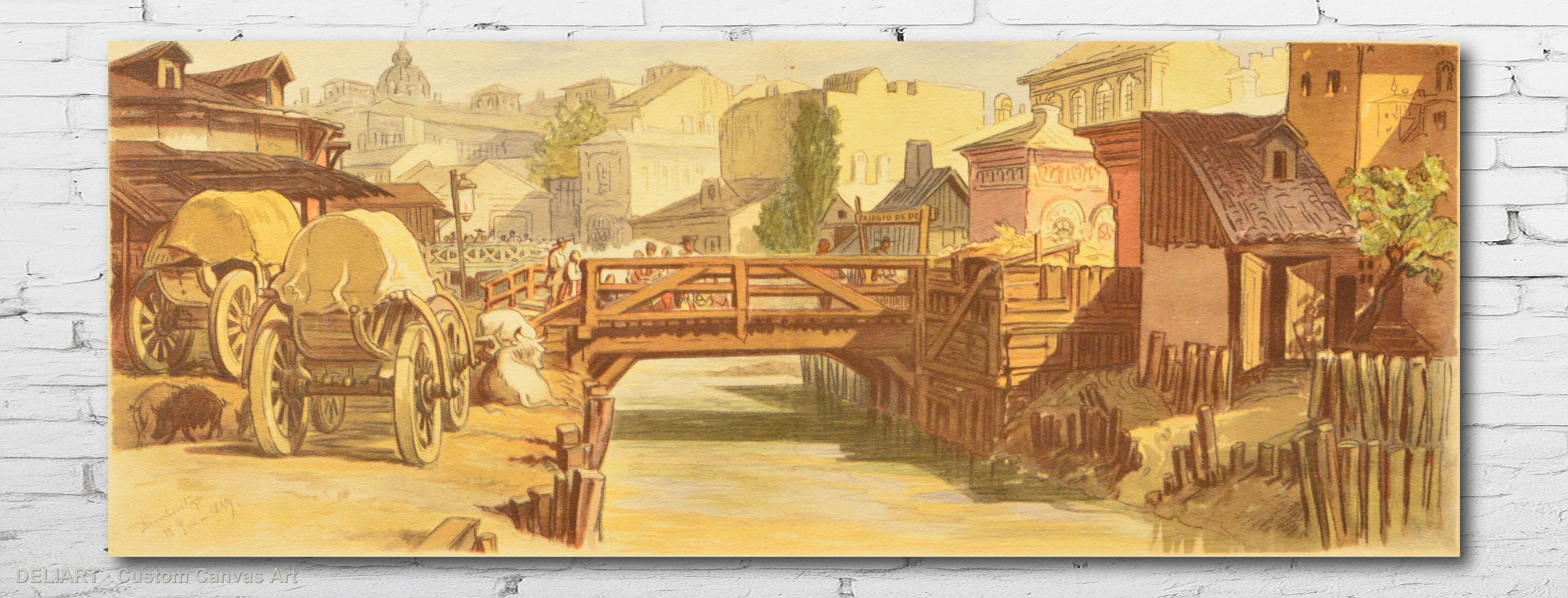 Levantine Vintage Watercolor by Amedeo Preziosi, 1869 - Travel Art Canvas Wall Art Poster Print Vintage Home Decor Unframed
Levantine Vintage Watercolor by Amedeo Preziosi, 1869 - Travel Art Canvas Wall Art Poster Print Vintage Home Decor Unframed