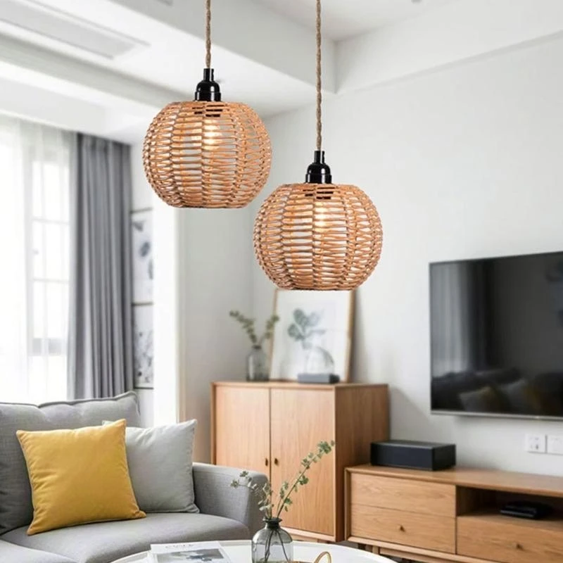 Elegant Rattan Lampshades Lighting Lid Hollow Weave Light Decor Ceiling Light Lid Suitable for Room and Dining high quality
Elegant Rattan Lampshades Lighting Lid Hollow Weave Light Decor Ceiling Light Lid Suitable for Room and Dining high quality