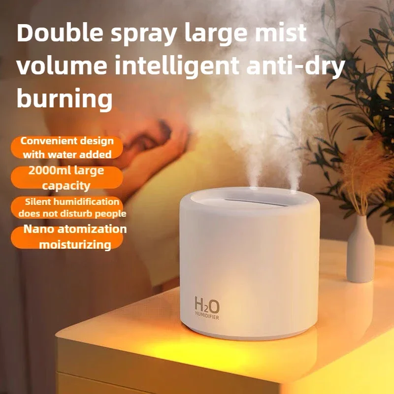 1.5W-3W Small Mini Humidifier 2L Capacity Humidifier Bedroom Household Heavy Fog Volume Integrated Humidifier Silent Timing
1.5W-3W Small Mini Humidifier 2L Capacity Humidifier Bedroom Household Heavy Fog Volume Integrated Humidifier Silent Timing