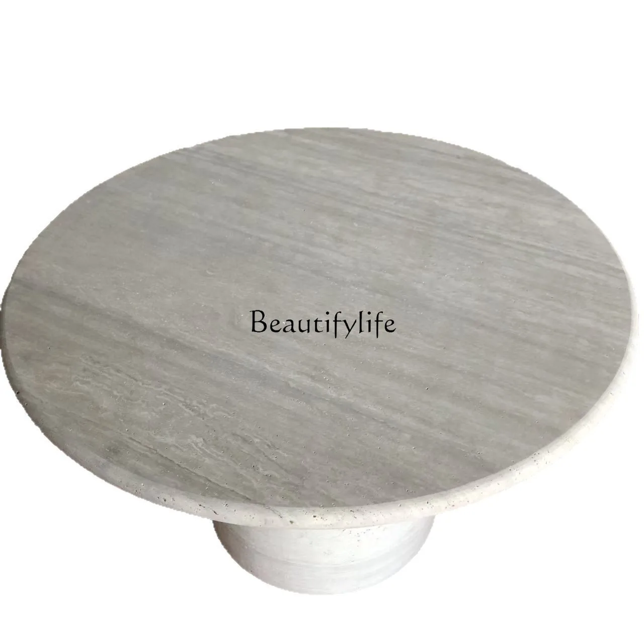 Living room round natural stone marble travertine coffee table cream wind wabi wind dining table home high sense
Living room round natural stone marble travertine coffee table cream wind wabi wind dining table home high sense