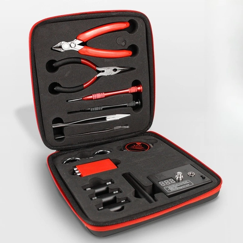 Vape Atomizer Second Generation DIY Tool Kit includes Ohmmeter Coil Winding Rod Ceramic Tweezers Combo Tool Kit
Vape Atomizer Second Generation DIY Tool Kit includes Ohmmeter Coil Winding Rod Ceramic Tweezers Combo Tool Kit