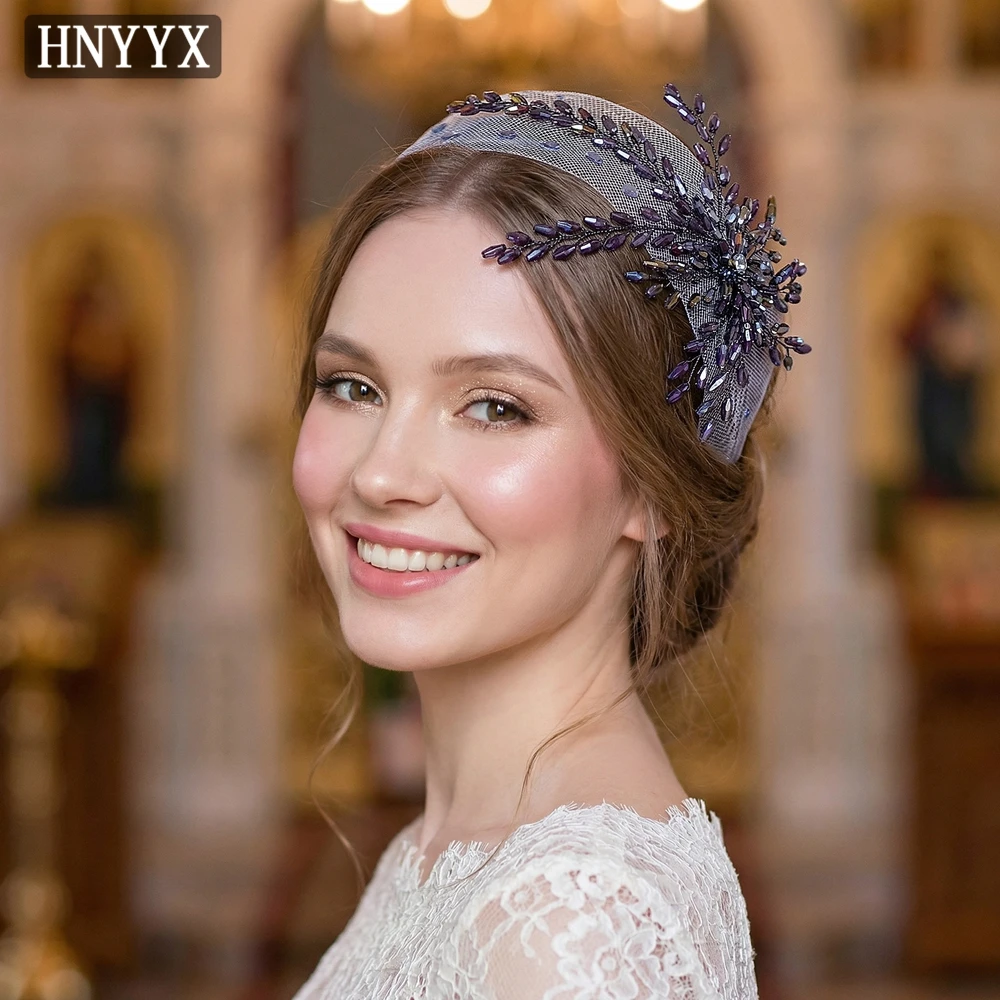 HNYYX Trendy Purple Color Crystal Rhinestone Women Wide Head Hoop Hair Accessories Wedding Party Banquet Handmade Tiara A76
HNYYX Trendy Purple Color Crystal Rhinestone Women Wide Head Hoop Hair Accessories Wedding Party Banquet Handmade Tiara A76
