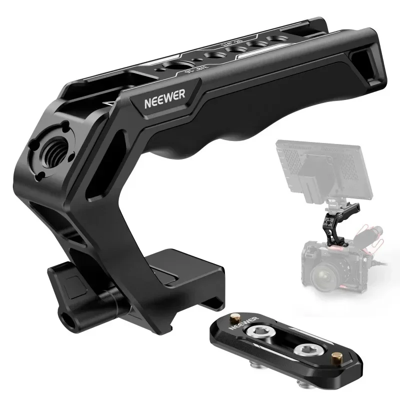 Top Handle and NATO Rail Kit, Comfort Silicone Grip with Quick Release NATO Clamp Handgrip For Dslr Camera Cage Video Rig
Top Handle and NATO Rail Kit, Comfort Silicone Grip with Quick Release NATO Clamp Handgrip For Dslr Camera Cage Video Rig