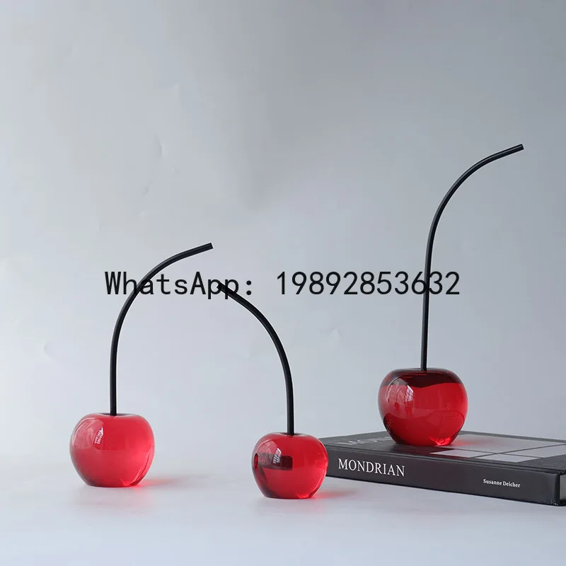 Creative Red Cherry Ornament Artificial Fruit Sculpture Red Apple Clear Cherry Decorative Figurines Home Decoration Accessories
Creative Red Cherry Ornament Artificial Fruit Sculpture Red Apple Clear Cherry Decorative Figurines Home Decoration Accessories