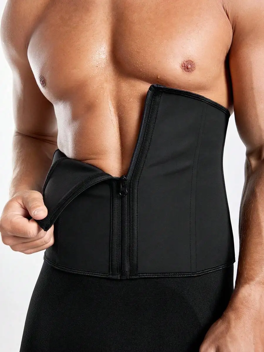 Mens Black Zippered Knitted Waist Shaper Belt
Mens Black Zippered Knitted Waist Shaper Belt
