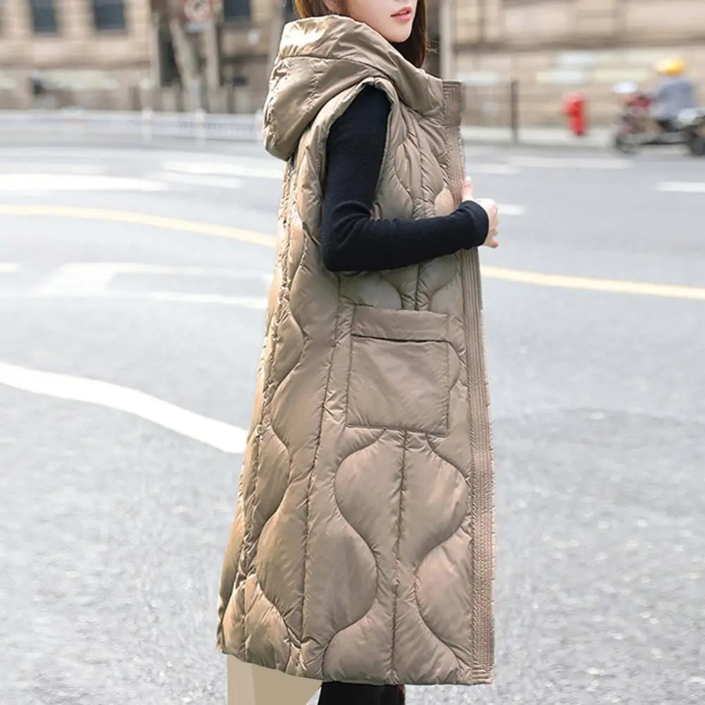 Comfortable Women Outerwear Stylish Women's Hooded Sleeveless Waistcoat with Large Pockets Casual Loose Fit Cotton for Everyday
Comfortable Women Outerwear Stylish Women's Hooded Sleeveless Waistcoat with Large Pockets Casual Loose Fit Cotton for Everyday