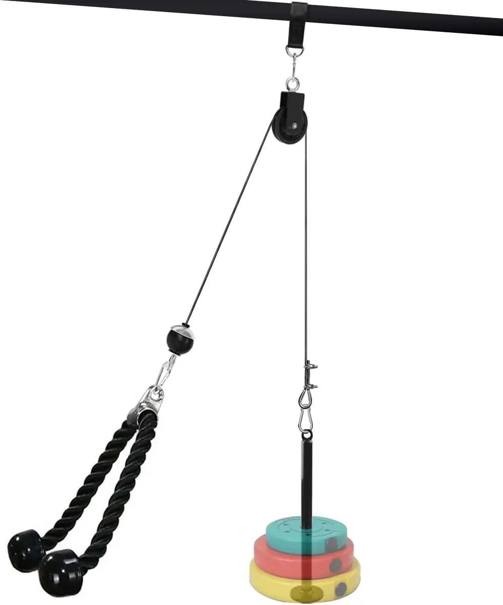 Cable Pulley System for Power Cage, LAT Pulldown & Triceps Rope - Home Gym Upgrade
Cable Pulley System for Power Cage, LAT Pulldown & Triceps Rope - Home Gym Upgrade