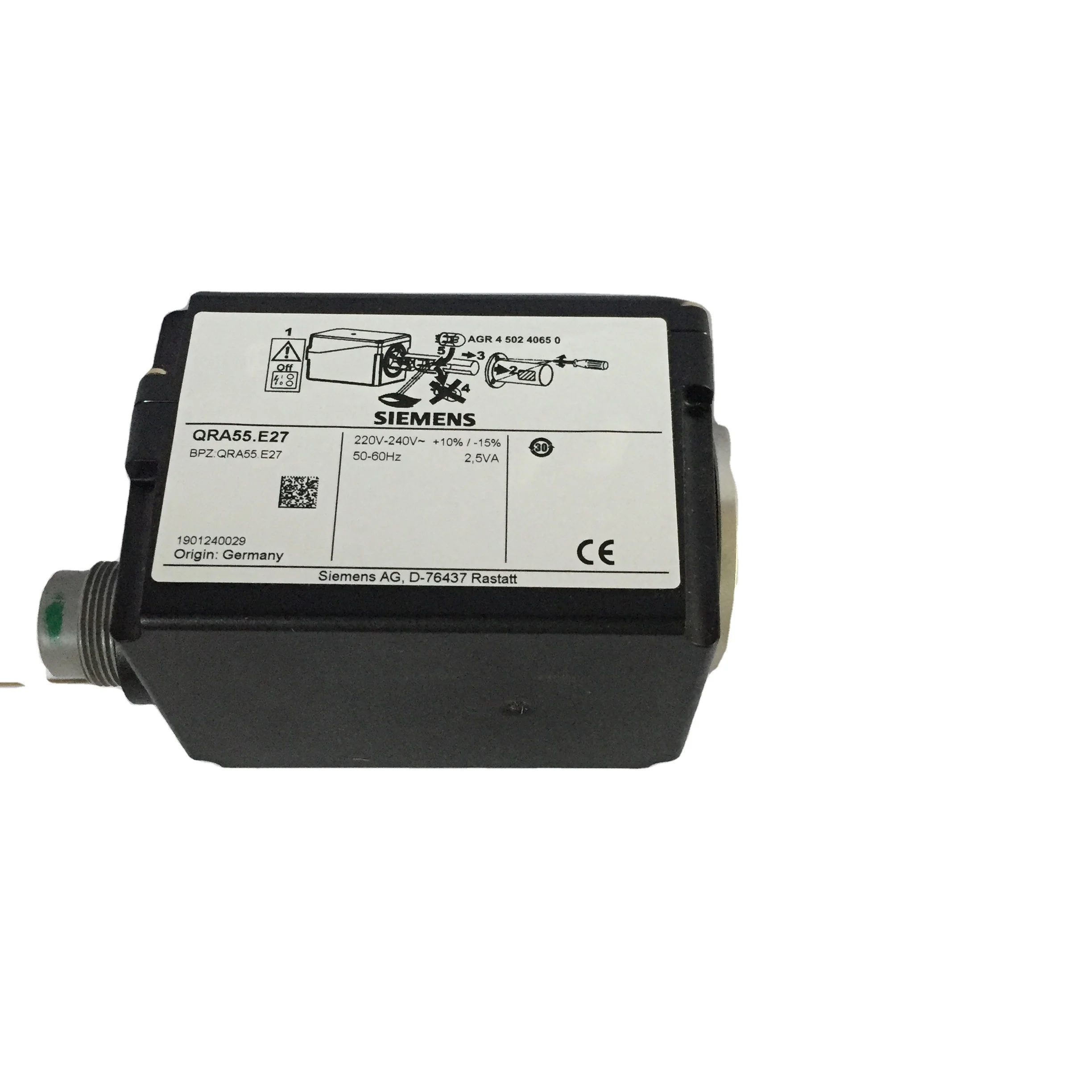 Original and new QRA55.G27 United States ultraviolet flame detector/uv flame detector for SIEMENS STOCK 20
Original and new QRA55.G27 United States ultraviolet flame detector/uv flame detector for SIEMENS STOCK 20