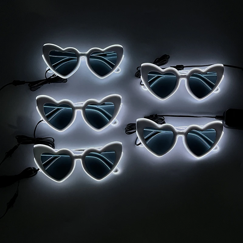 1/5pcs Luminous Light Up Heart Glasses Glowing Sunglasses For Men Women Bride To Be Props Luminous Glasses Wedding Supplies
1/5pcs Luminous Light Up Heart Glasses Glowing Sunglasses For Men Women Bride To Be Props Luminous Glasses Wedding Supplies