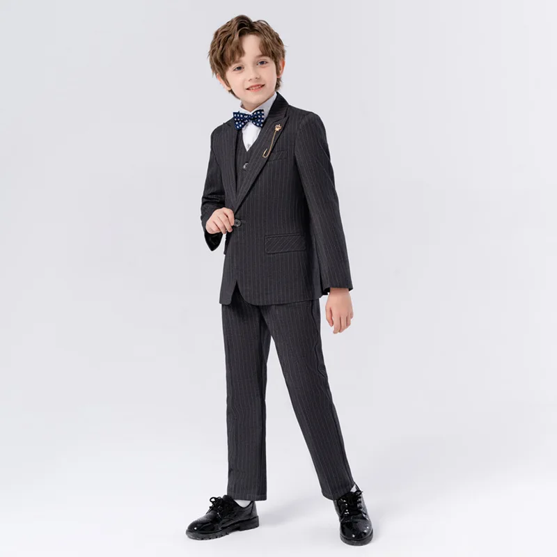 Boys Suit Striped Jacket Pants Formal Dress Kids Spring Autumn Grey Blazer Clothes Sets Children Tuxedo Teen Costume 6 8 10 12 Y
Boys Suit Striped Jacket Pants Formal Dress Kids Spring Autumn Grey Blazer Clothes Sets Children Tuxedo Teen Costume 6 8 10 12 Y