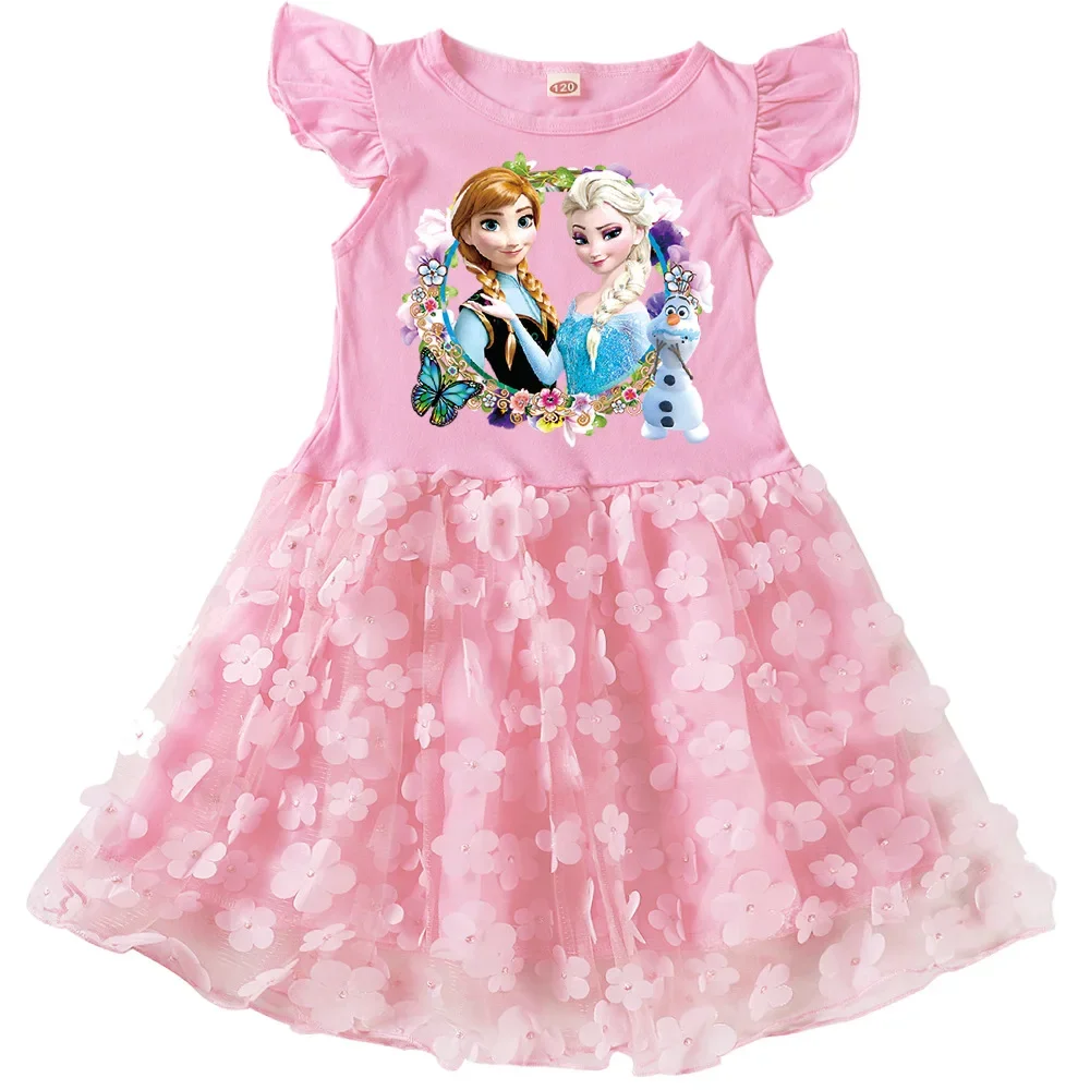 Сетчатая кружевная детская футболка для девочек, юбка Disney Frozen Elsa, детское летнее новое платье принцессы с короткими рукавами для девочек с пайетками
Сетчатая кружевная детская футболка для девочек, юбка Disney Frozen Elsa, детское летнее новое платье принцессы с короткими рукавами для девочек с пайетками
