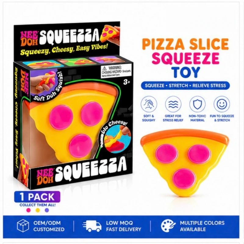 Squishy Pizza Stress Relief Toy, Maltose Material Slow Rising Squeeze Fidget Toy, Ideal Gift for Stress Venting
Squishy Pizza Stress Relief Toy, Maltose Material Slow Rising Squeeze Fidget Toy, Ideal Gift for Stress Venting