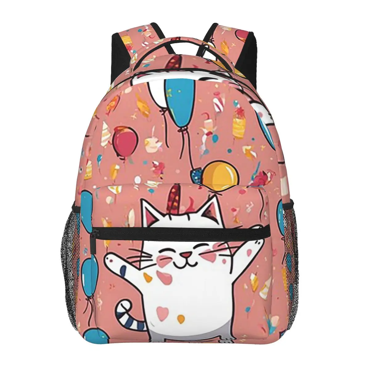 Happy Cat With Many Balloons Backpack Hot Sale Daypack Large Capacity Children BookBag School Bag Shoulder Bags for Men Women
Happy Cat With Many Balloons Backpack Hot Sale Daypack Large Capacity Children BookBag School Bag Shoulder Bags for Men Women