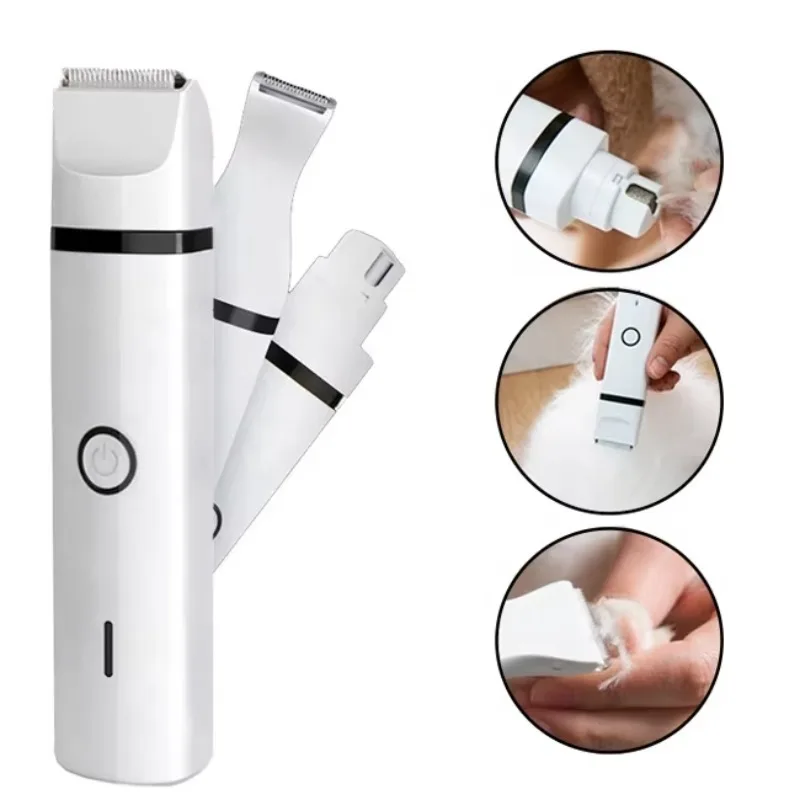 3 in 1 Pet Grinder Tools Quiet Rechargeable Electric Nail Grinder Pet Hair Trimmer
3 in 1 Pet Grinder Tools Quiet Rechargeable Electric Nail Grinder Pet Hair Trimmer