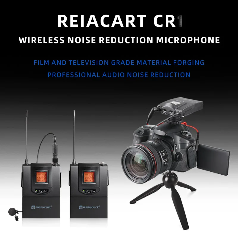 Беспроводной микрофон Relacart CR1, одноканальный UHF, совместим с камерой iPhone, для записи микрофона
Беспроводной микрофон Relacart CR1, одноканальный UHF, совместим с камерой iPhone, для записи микрофона
