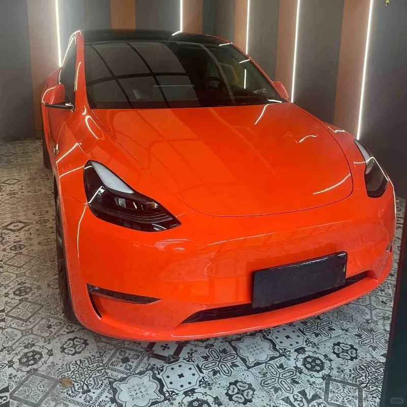 DIY Racing Orange For Tesla Model Y 2020-2024 Pre-cut PPF Color Change Film PET Paint Protection Film Anti-Scratch Resistant Kit
DIY Racing Orange For Tesla Model Y 2020-2024 Pre-cut PPF Color Change Film PET Paint Protection Film Anti-Scratch Resistant Kit