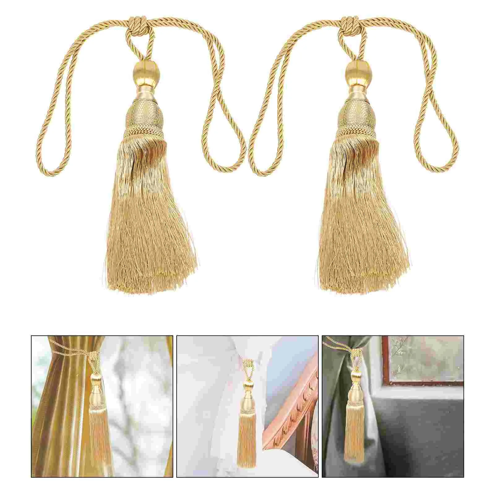 2 Pcs Vintage Curtain Tie Window Ties for Drapes Wall Mount Fabric Decorative Tieback
2 Pcs Vintage Curtain Tie Window Ties for Drapes Wall Mount Fabric Decorative Tieback
