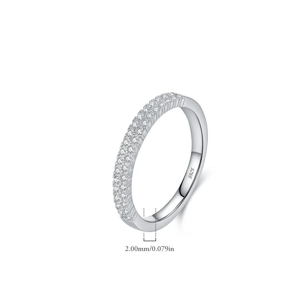 Apaison Sparkling Full Moissanites Women's Ring - Daily Wear 925 Sterling Silver Jewelry Gift
Apaison Sparkling Full Moissanites Women's Ring - Daily Wear 925 Sterling Silver Jewelry Gift