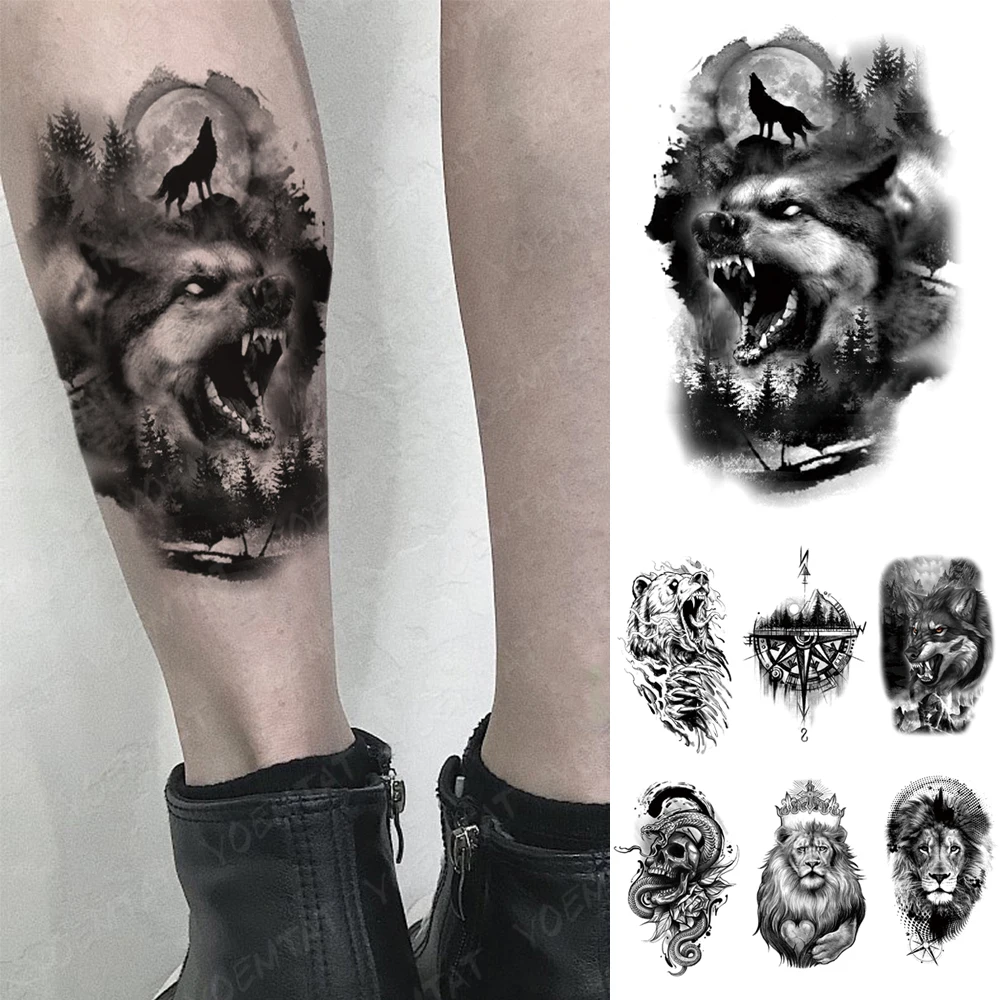 Waterproof Temporary Tattoo Sticker beast animal bear wolf lion compass Tattoos realistic Body Art Arm Fake Tatoo Men Women
Waterproof Temporary Tattoo Sticker beast animal bear wolf lion compass Tattoos realistic Body Art Arm Fake Tatoo Men Women