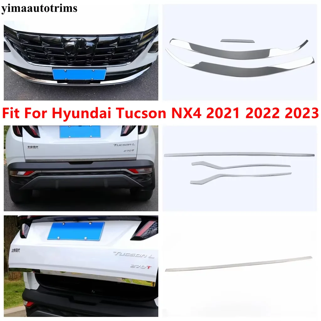 Front Rear Bumper Strip / Trunk Tail Gate Door Strip Cover Trim For Hyundai Tucson NX4 2021 - 2023 Stainless Steel Accessories
Front Rear Bumper Strip / Trunk Tail Gate Door Strip Cover Trim For Hyundai Tucson NX4 2021 - 2023 Stainless Steel Accessories