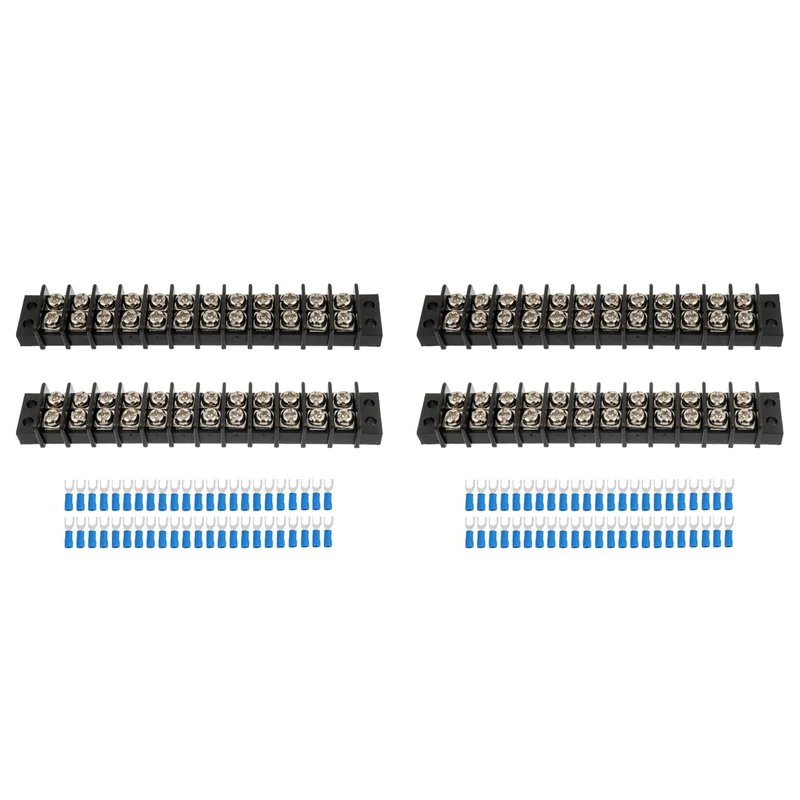 【24 Hours Sale】4PCS 12 Circuits 12 Positions Terminal Block 20-30A 200-450V Dual Row Screw Terminals Strip
【24 Hours Sale】4PCS 12 Circuits 12 Positions Terminal Block 20-30A 200-450V Dual Row Screw Terminals Strip