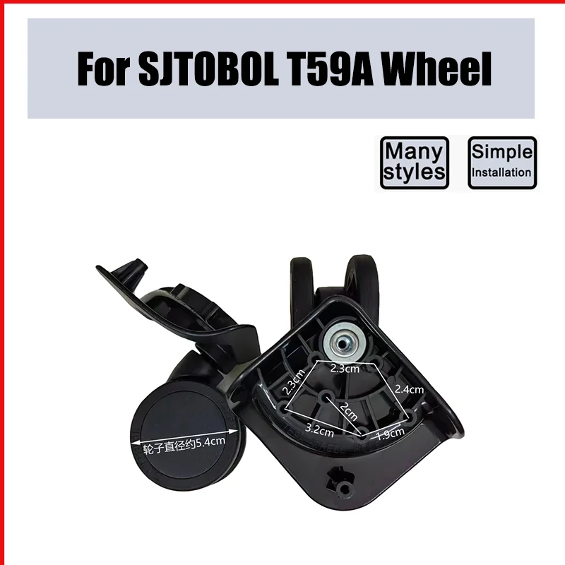 Suitable For SJTOBOL T59A Universal Wheel Replacement Suitcase Smooth Silent Shock Absorbing Wheel Accessories Wheels Casters
Suitable For SJTOBOL T59A Universal Wheel Replacement Suitcase Smooth Silent Shock Absorbing Wheel Accessories Wheels Casters