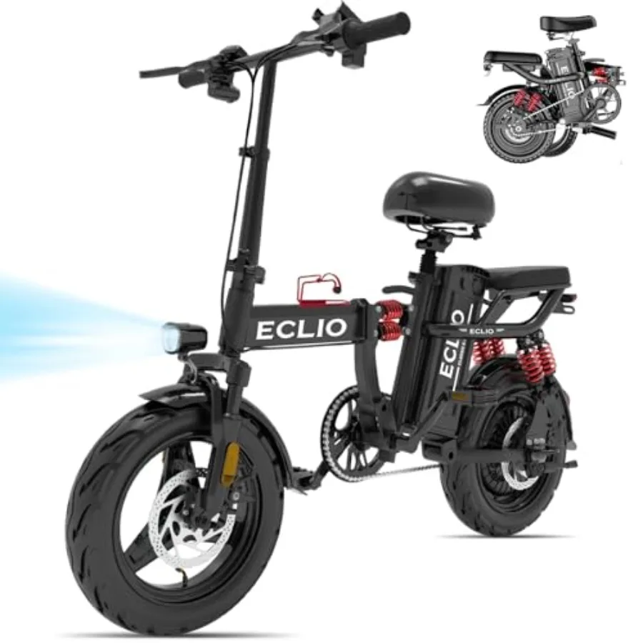 Commuter folding electric bike for adults: 800W peak motor 25MPH 48V 15Ah removable battery 35-55 miles range 14'' frame UL 284
Commuter folding electric bike for adults: 800W peak motor 25MPH 48V 15Ah removable battery 35-55 miles range 14'' frame UL 284