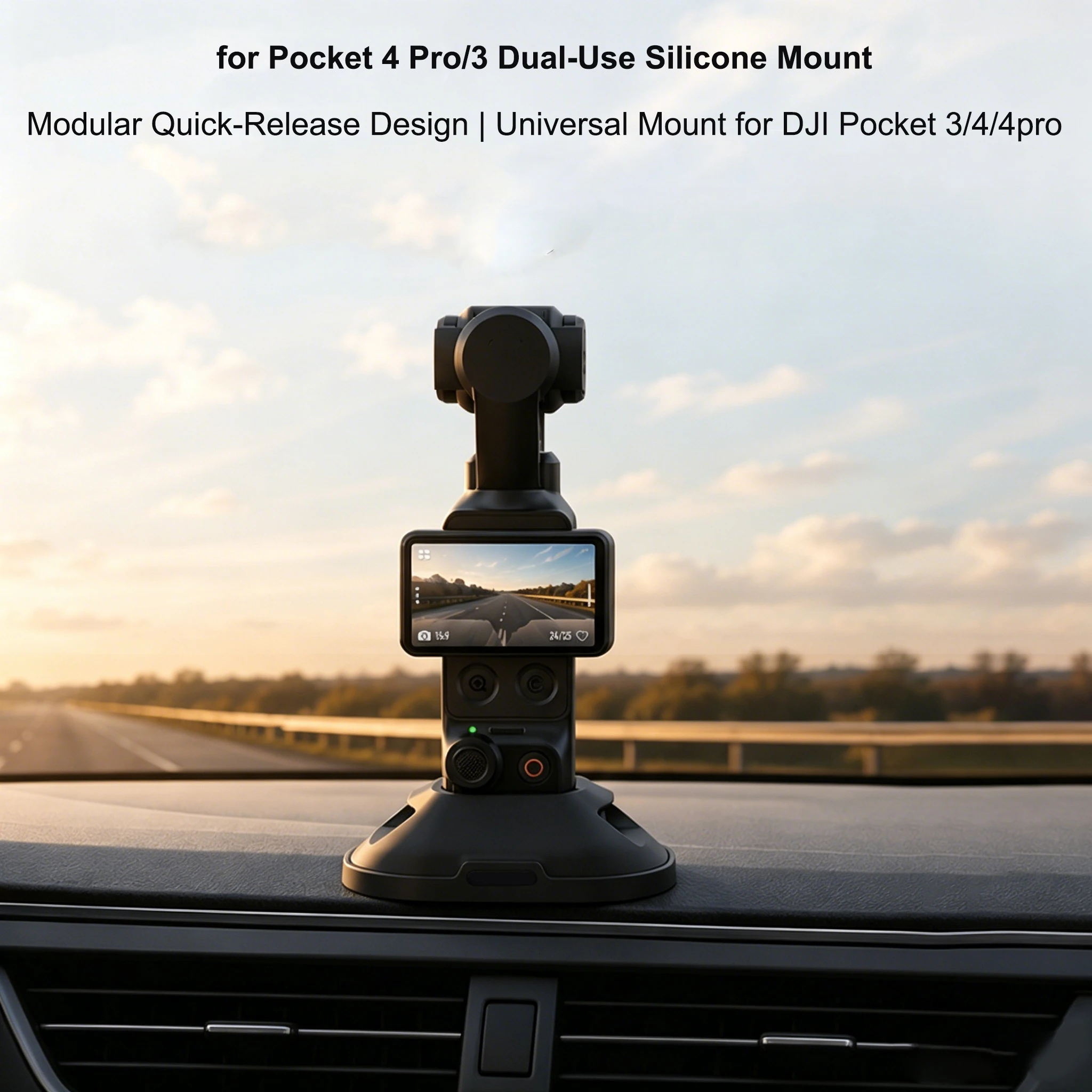 Detachable Quick Release Base Stand for DJI Pocket 3/4/4 Pro Silicone Car Mount Desktop Holder Vlog Tripod Accessory
Detachable Quick Release Base Stand for DJI Pocket 3/4/4 Pro Silicone Car Mount Desktop Holder Vlog Tripod Accessory 