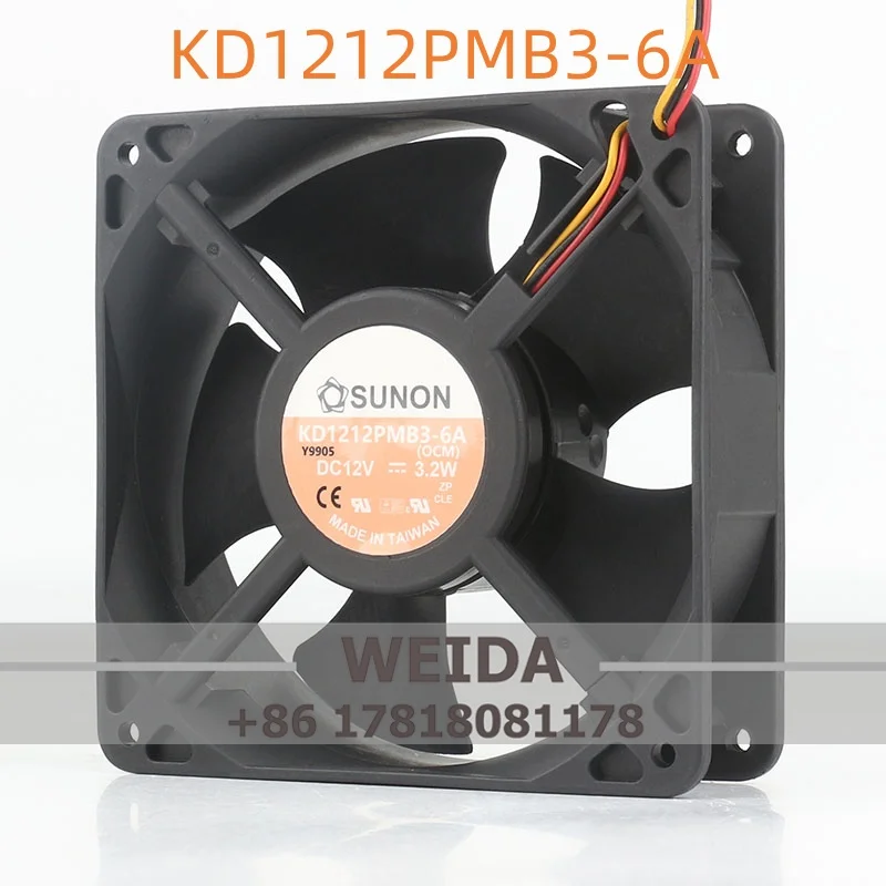 Original SUNON KD1212PMB-6A 5V 24V 48V DC12V 3.2W 12038 120X120X38MM 12CM case cooling fan
Original SUNON KD1212PMB-6A 5V 24V 48V DC12V 3.2W 12038 120X120X38MM 12CM case cooling fan