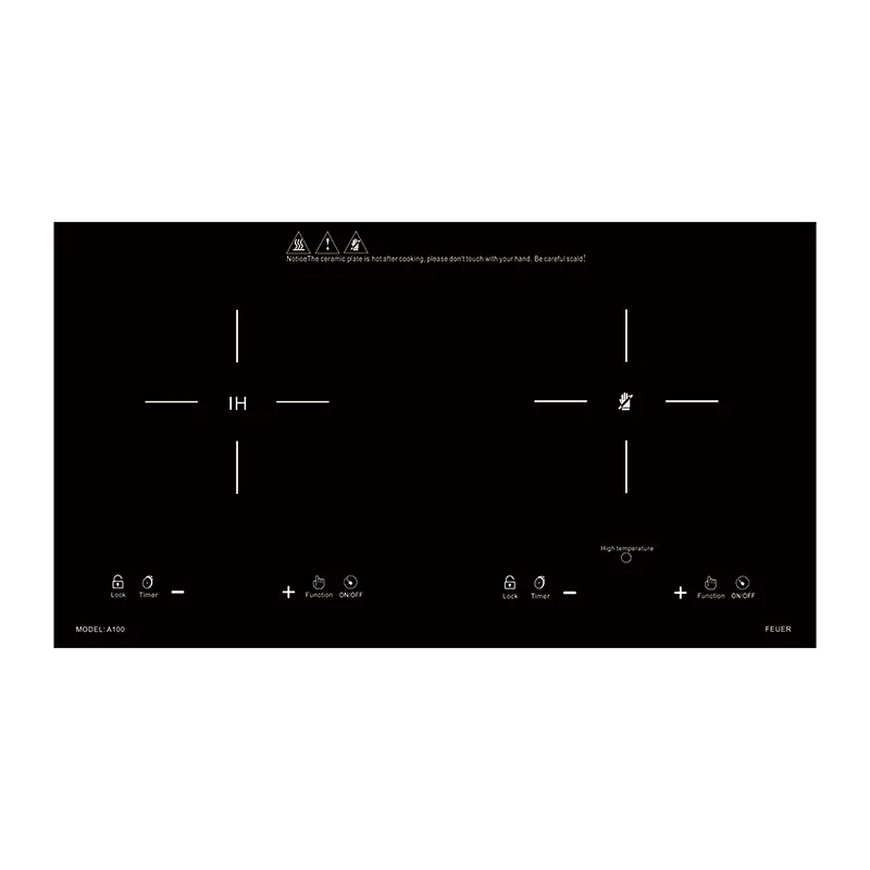 Dual-Cooker Sensor Touch Control / Child Lock/ Adjustable Temperature & Power/ Timer Max.2200W Induction Hob
Dual-Cooker Sensor Touch Control / Child Lock/ Adjustable Temperature & Power/ Timer Max.2200W Induction Hob