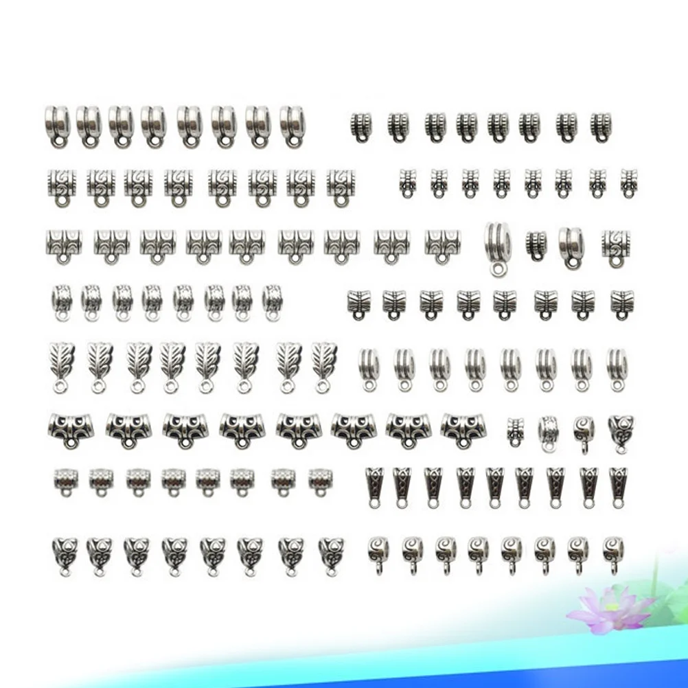 120Pcs Tibetan Silver Alloy Pendant Charms DIY Spacer Beads Jewelry Making Accessories for Necklace Bracelet Craft Projects 
120Pcs Tibetan Silver Alloy Pendant Charms DIY Spacer Beads Jewelry Making Accessories for Necklace Bracelet Craft Projects
