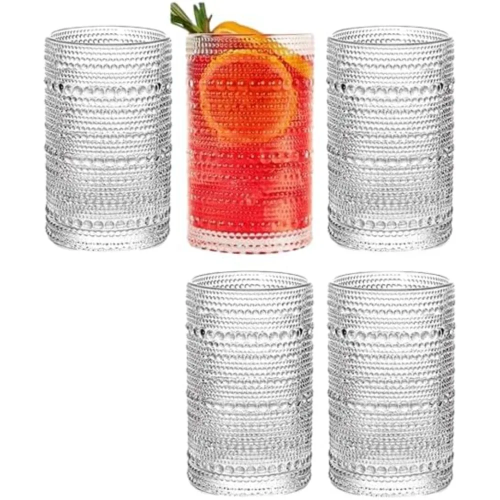 Винтажные хрустальные стаканы для питья Hobnail, набор из 5–12 унций стаканов Highball для коктейлей и напитков (набор из 5 шт.)
Винтажные хрустальные стаканы для питья Hobnail, набор из 5–12 унций стаканов Highball для коктейлей и напитков (набор из 5 шт.)