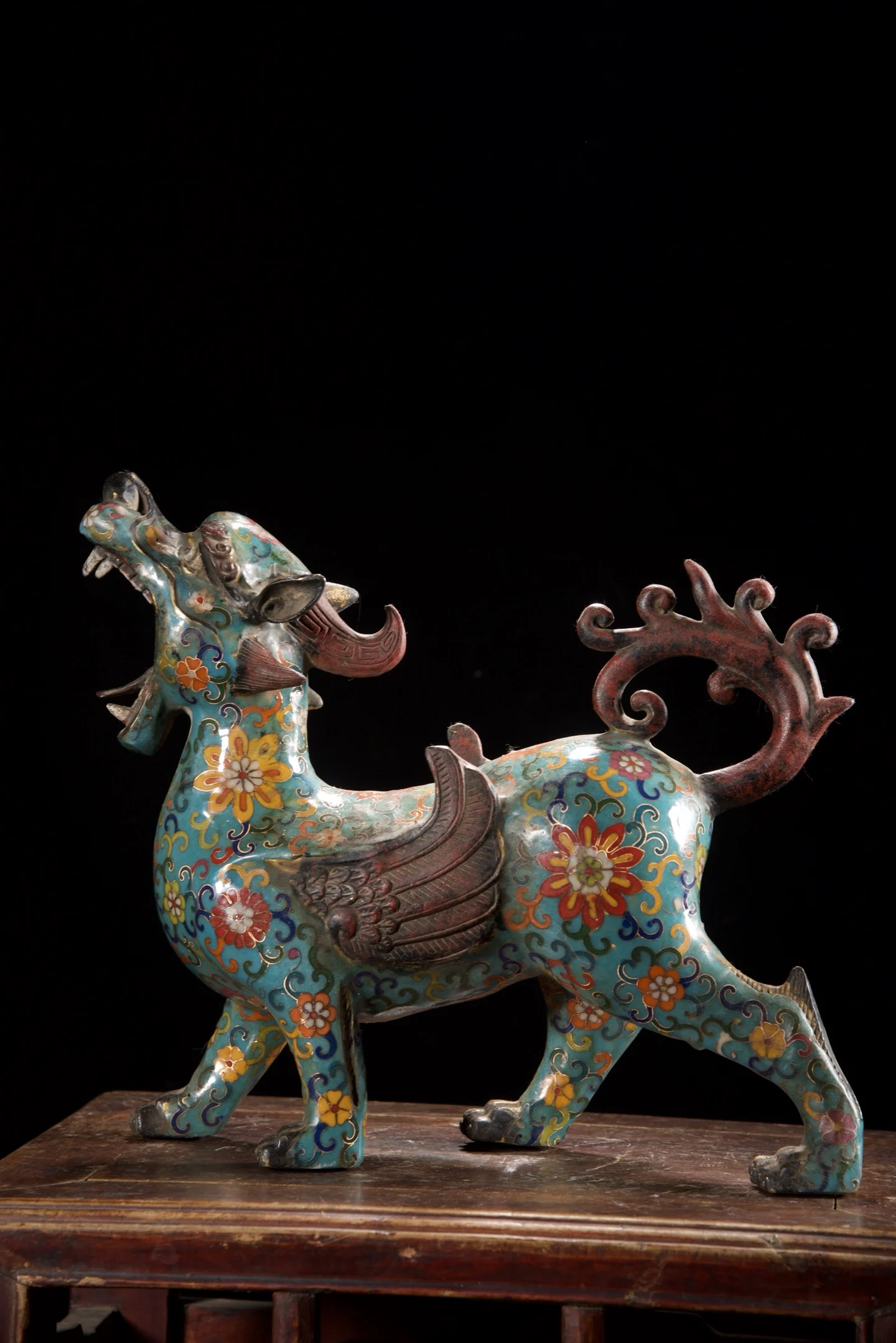 13"Old Bronze Cloisonne brave troops Pixiu Statue mythical beast a pair Amass wealth Ornaments Town house
13"Old Bronze Cloisonne brave troops Pixiu Statue mythical beast a pair Amass wealth Ornaments Town house