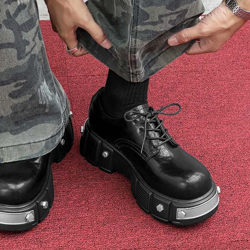 Men Thick Soled Derby Shoes PU Fashionable Lace Up Hairstylist Shoes Casual Men Shoes
Men Thick Soled Derby Shoes PU Fashionable Lace Up Hairstylist Shoes Casual Men Shoes