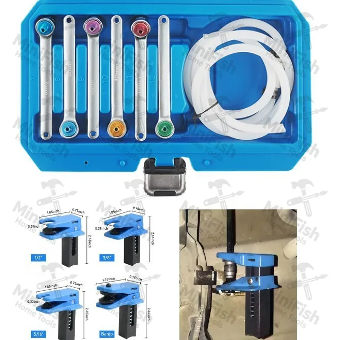 New 11-piece Brake Wrench Oil Drain Screw Wrench Oil Drain Sleeve Wrench Brake Exhaust
New 11-piece Brake Wrench Oil Drain Screw Wrench Oil Drain Sleeve Wrench Brake Exhaust