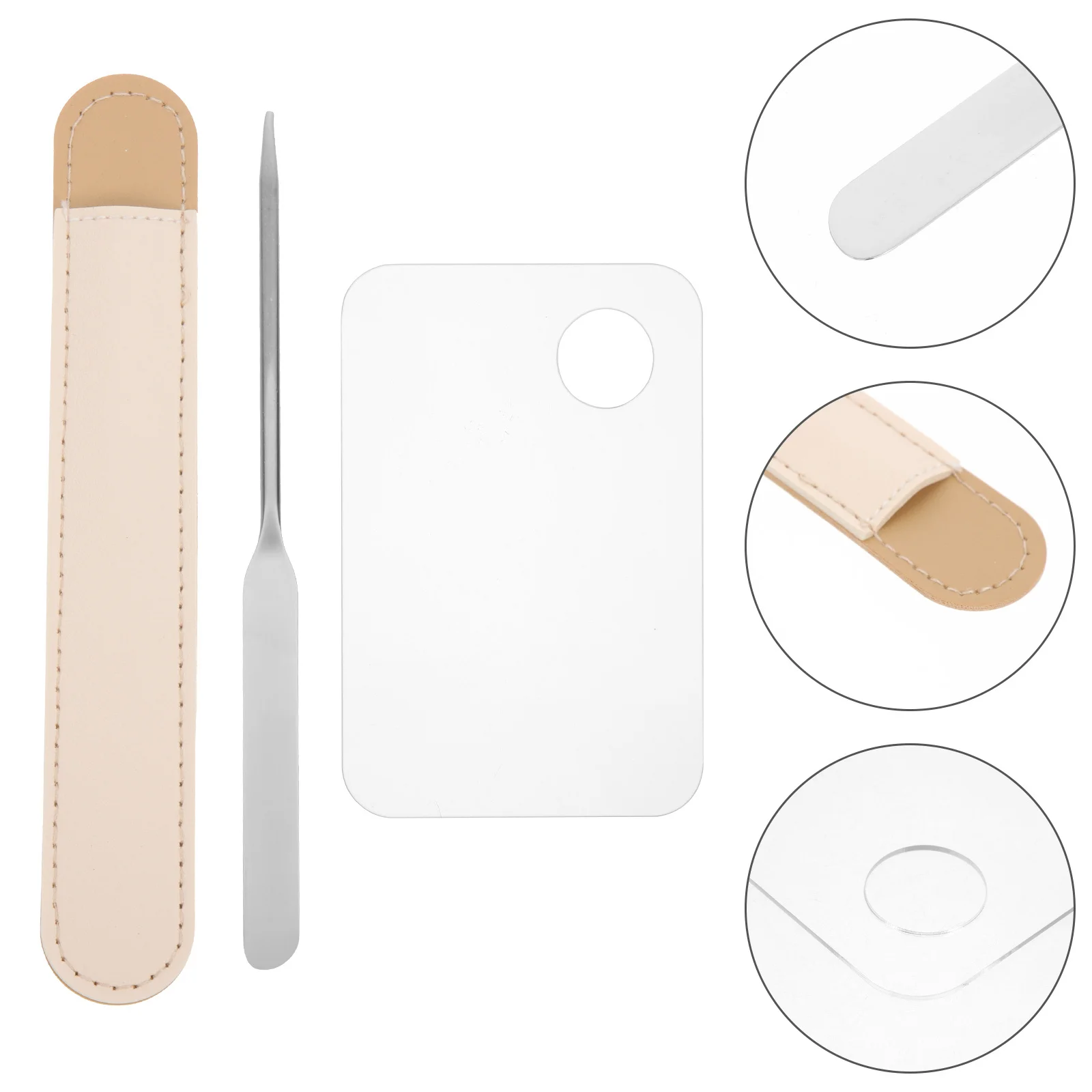 1Set Makeup Palette Stainless Steel Mixing Tray Spatula for Cosmetics Foundation Nail Art Mixing Plate Durable Makeup Tools
1Set Makeup Palette Stainless Steel Mixing Tray Spatula for Cosmetics Foundation Nail Art Mixing Plate Durable Makeup Tools