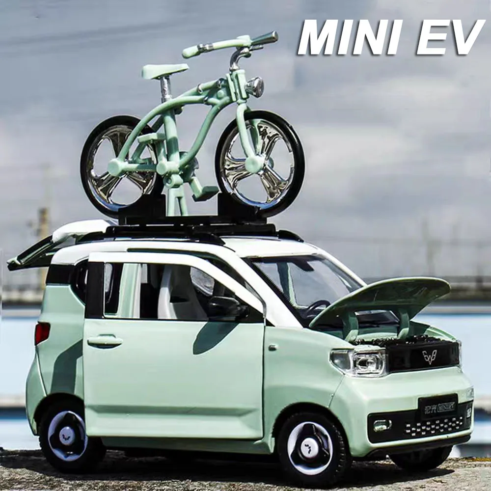 1:24 Wuling Hong Guang MINI EV Model Alloy Diecast Car Toy Doors Opened Sound Light Pull Back Miniature Vehice Kid Birthday Gift
1:24 Wuling Hong Guang MINI EV Model Alloy Diecast Car Toy Doors Opened Sound Light Pull Back Miniature Vehice Kid Birthday Gift