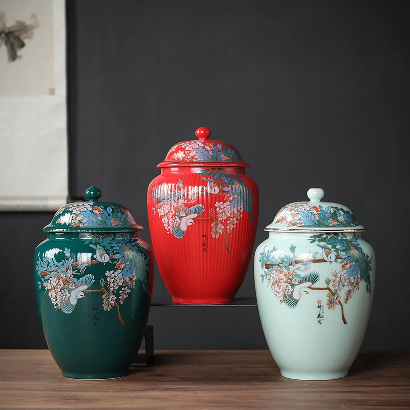 Flower and Bird Tea Pot Ceramic Decoration Candy Jewelry Food Storage Tank Exquisite Flower Arrangement Vase Home Storage Tank
Flower and Bird Tea Pot Ceramic Decoration Candy Jewelry Food Storage Tank Exquisite Flower Arrangement Vase Home Storage Tank