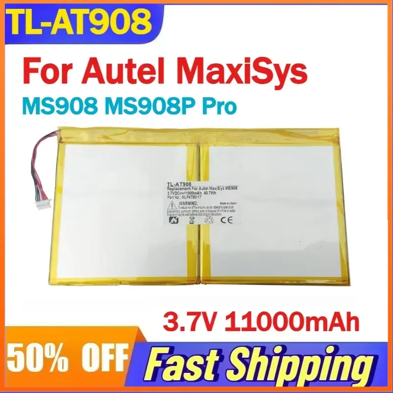 3.7V 11000mAh TL-AT908 Battery For Autel MaxiSys MS908 MS908P Pro Automobile Detector Compatible MLP4795117 Batteries
3.7V 11000mAh TL-AT908 Battery For Autel MaxiSys MS908 MS908P Pro Automobile Detector Compatible MLP4795117 Batteries